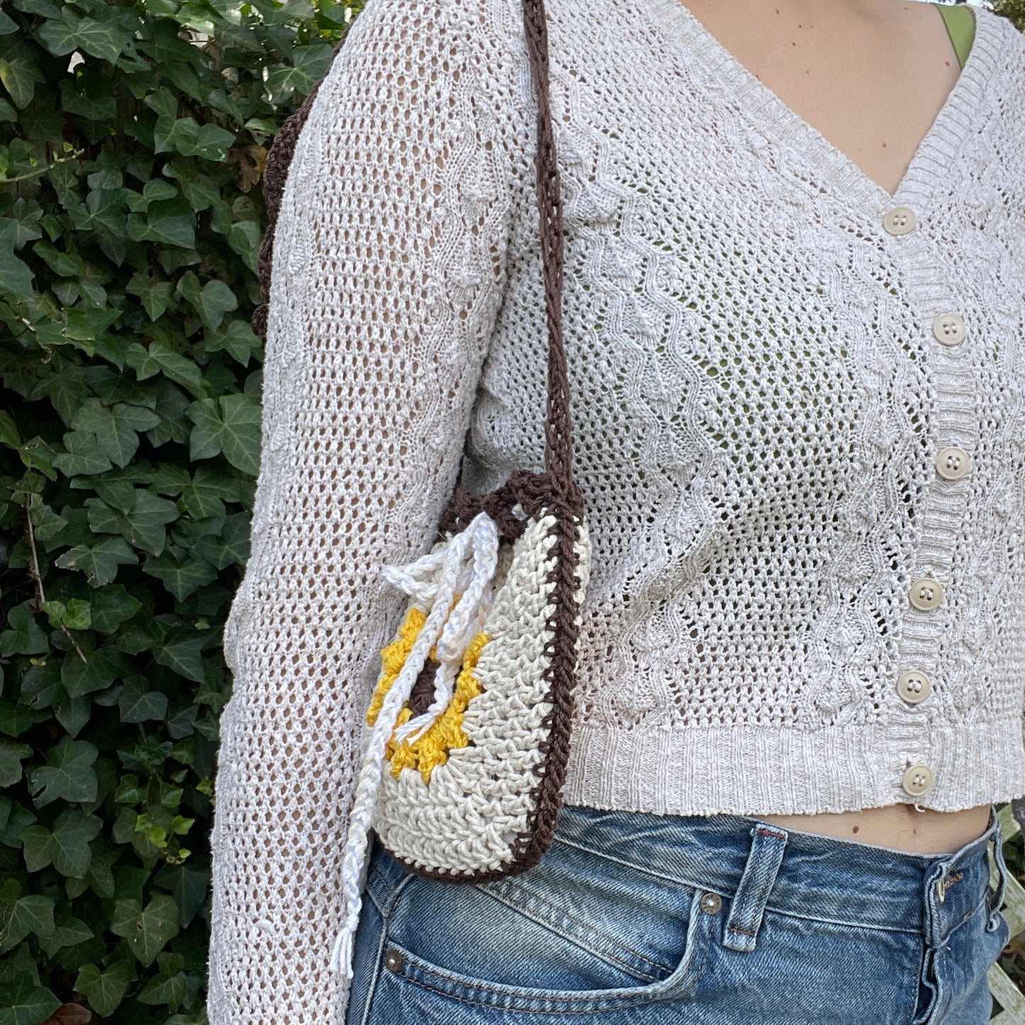 Sunflower Pouch White