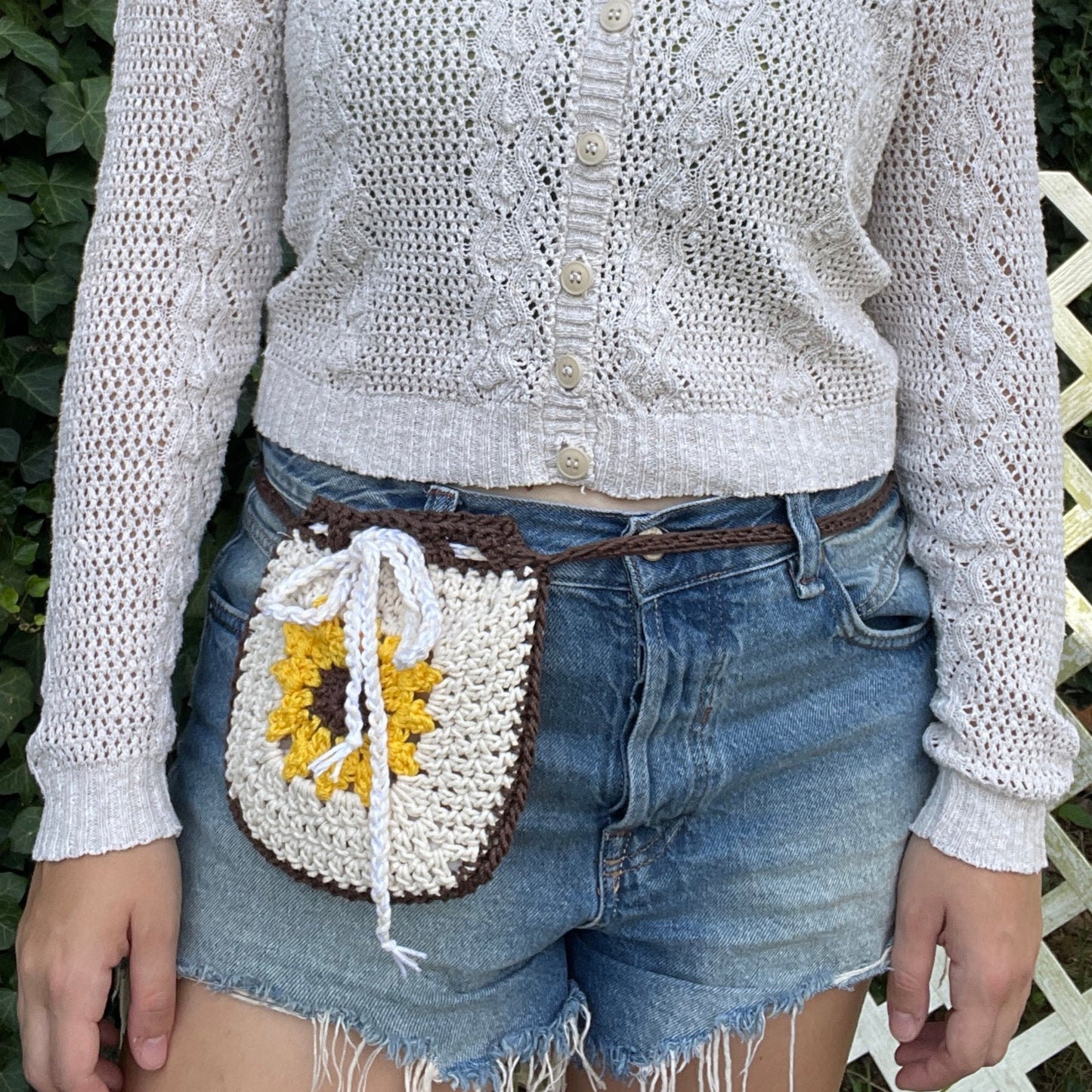 Sunflower Pouch White